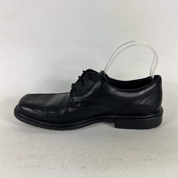 Clarks Oxford Men\'s 8.5 Black Leather Slip-On Low Square Toe Formal Dress Shoes main image 8